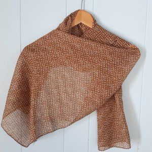 🌸 3 for $20 🌸 NWOT Tan Pattern Lightweight Scarf